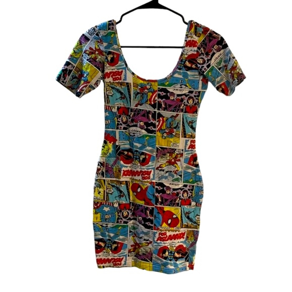 Marvel Bodycon Comic Book Dress Size S